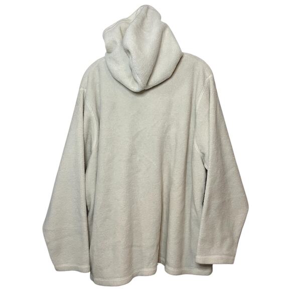 Disney Grumpy Sherpa Fleece Hoodie Sweatshirt Sz XL White Pink Beads Snow White - Picture 8 of 10